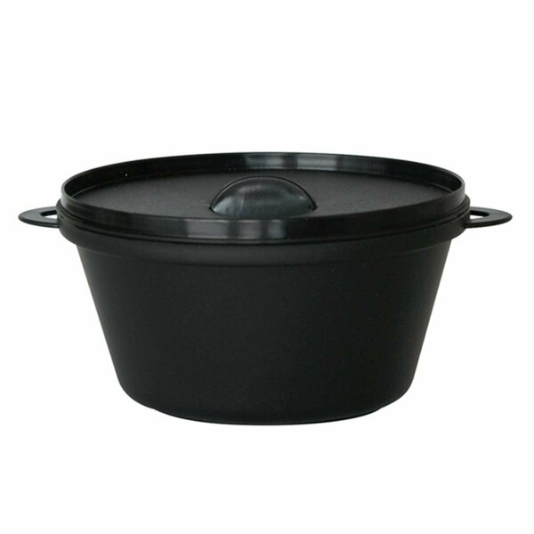 Packnwood 2.5 Oz. Small Black Pans With Lid Included, 200PK 209MBMCOC